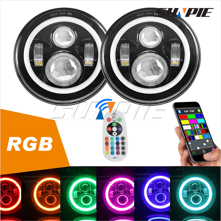 (002)7'' RGB High/Low Beam Headlight